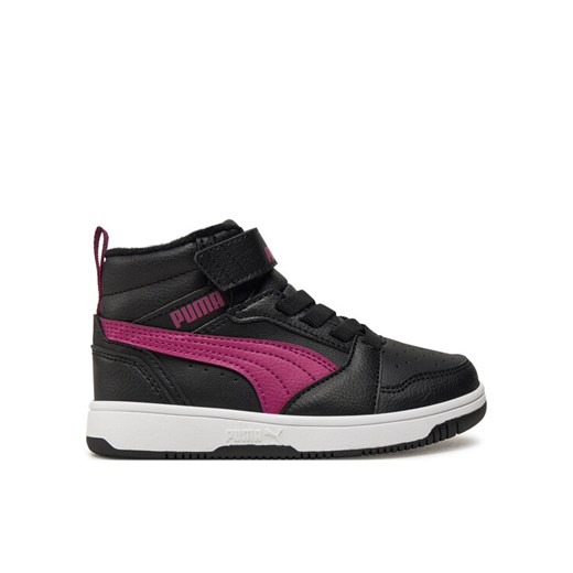 Sneakersy Puma Rebound V6 Mid Wtr Ac+ Ps 307979 04 Czarny ze sklepu eobuwie.pl w kategorii Buty sportowe dziecięce - zdjęcie 182098697