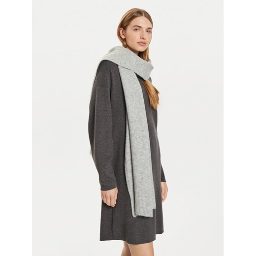Szalik Tommy Hilfiger Luxe AW0AW16646 Szary ze sklepu eobuwie.pl w kategorii Szaliki i chusty damskie - zdjęcie 182098728