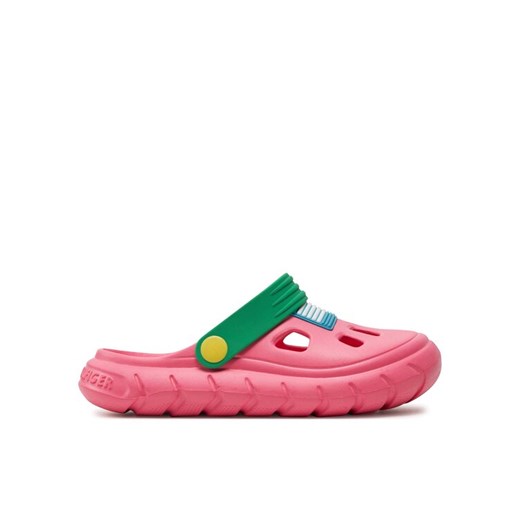 Sandały Tommy Hilfiger Comfy Sandal T3A2-33291-0083 S Różowy ze sklepu eobuwie.pl w kategorii Klapki dziecięce - zdjęcie 182098976