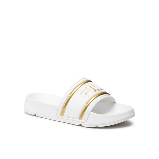 Klapki Fila Morro Bay Logo Slipper Wmn FFW0102.13069 Biały ze sklepu eobuwie.pl w kategorii Klapki damskie - zdjęcie 182099169