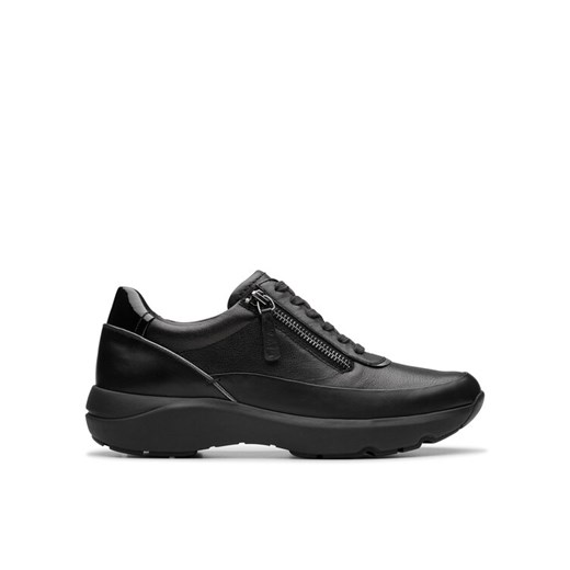 Sneakersy Clarks Tivoli Zip 26178732 Czarny ze sklepu eobuwie.pl w kategorii Buty sportowe damskie - zdjęcie 182099218