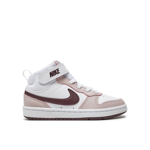 Sneakersy Nike Court Borough Mid 2 (PSV) CD7783 118 Biały ze sklepu eobuwie.pl w kategorii Buty sportowe dziecięce - zdjęcie 182099339
