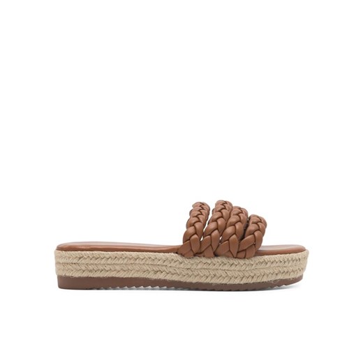 Espadryle DeeZee INCREDIBLE KL-E8875-2 Brązowy ze sklepu eobuwie.pl w kategorii Klapki damskie - zdjęcie 182099446