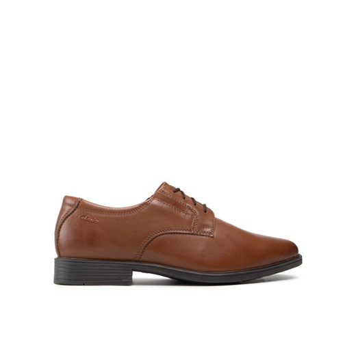 Półbuty Clarks Tilden Plain 261300977 Brązowy ze sklepu eobuwie.pl w kategorii Buty eleganckie męskie - zdjęcie 182099549