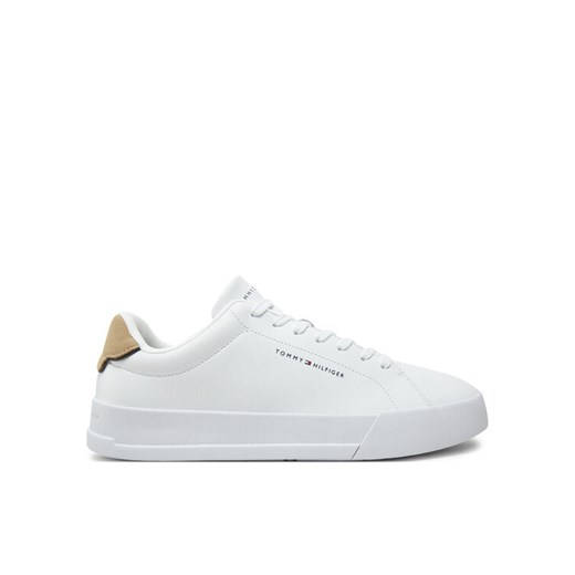Sneakersy Tommy Hilfiger Th Court Lth Detail Ess FM0FM05367 Biały ze sklepu eobuwie.pl w kategorii Buty sportowe męskie - zdjęcie 182099629