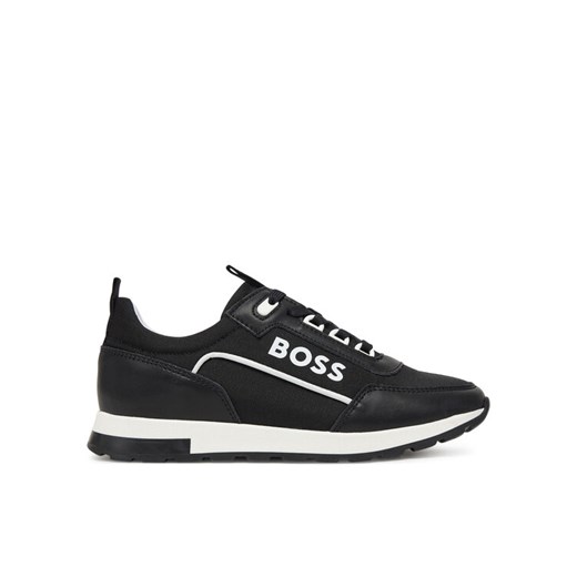 Sneakersy BOSS J51653 S Czarny ze sklepu eobuwie.pl w kategorii Buty sportowe dziecięce - zdjęcie 182099675