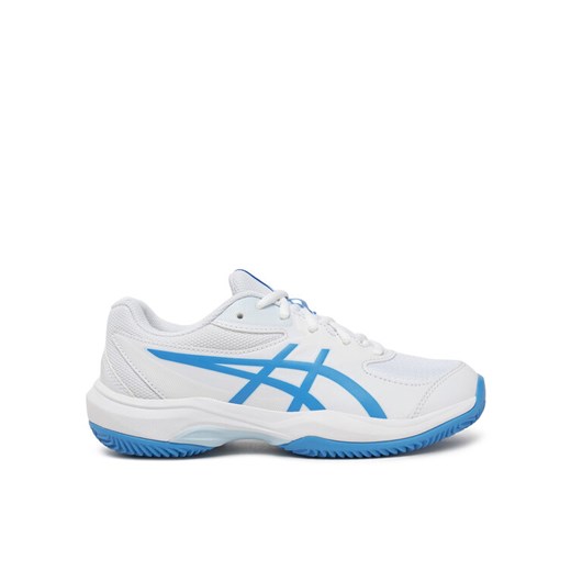 Buty do tenisa Asics Gel-Game Gs Clay/Oc 1044A082 Biały ze sklepu eobuwie.pl w kategorii Buty sportowe dziecięce - zdjęcie 182099967
