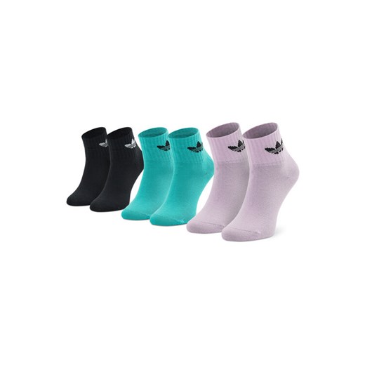 Skarpety Wysokie Dziecięce adidas Ankle HK7186 Czarny ze sklepu eobuwie.pl w kategorii Skarpetki dziecięce - zdjęcie 182100345