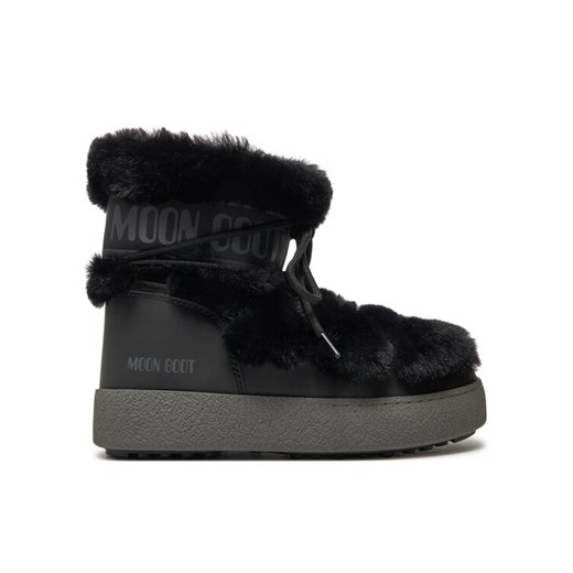 Śniegowce Moon Boot Ltrack Tube Faux-Fur 80D2450130 Czarny ze sklepu eobuwie.pl w kategorii Śniegowce damskie - zdjęcie 182100416