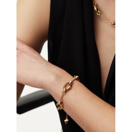 Bransoletka Guess JUBB05 168JW Złoty ze sklepu eobuwie.pl w kategorii Bransoletki - zdjęcie 182100546