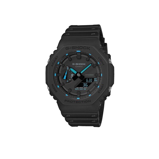 Zegarek G-Shock Octagon Carbon Core Guard GA-2100-1A2ER Czarny ze sklepu eobuwie.pl w kategorii Zegarki - zdjęcie 182100555
