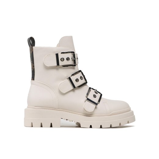Botki Guess FL7OBI LEA10 Écru ze sklepu eobuwie.pl w kategorii Workery damskie - zdjęcie 182100658