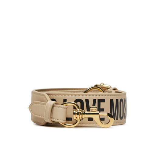 Wymienny pasek do torebki LOVE MOSCHINO JC6404PP1LLV111A Beżowy ze sklepu eobuwie.pl w kategorii Paski damskie - zdjęcie 182100707