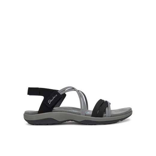 Sandały Skechers Reggae Slim-Takes Two 163112/BKCC Czarny ze sklepu eobuwie.pl w kategorii Sandały damskie - zdjęcie 182100825