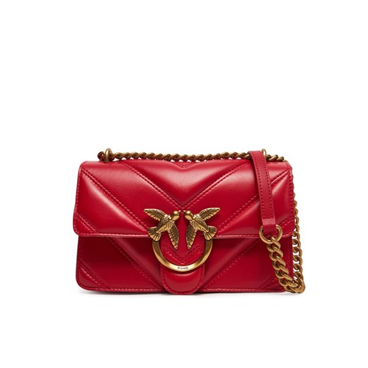 Torebka PINKO Love One Mini Light Cl 104550 A26Z Czerwony ze sklepu eobuwie.pl w kategorii Listonoszki - zdjęcie 182100865