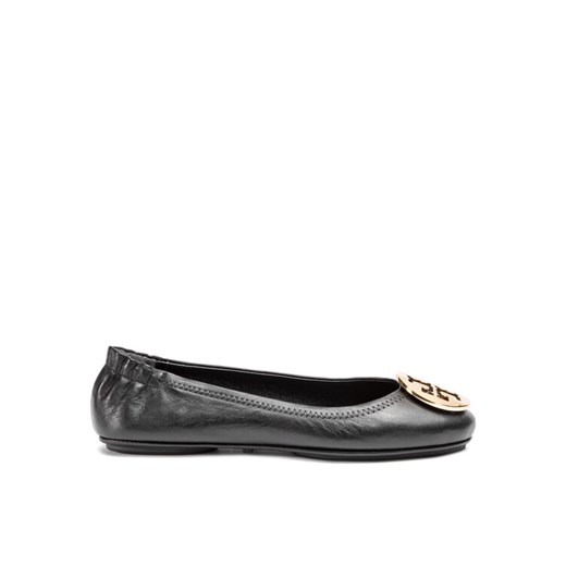 Baleriny Tory Burch Minnie Travel Ballet With Metal Logo 50393 Czarny ze sklepu eobuwie.pl w kategorii Balerinki - zdjęcie 182100866
