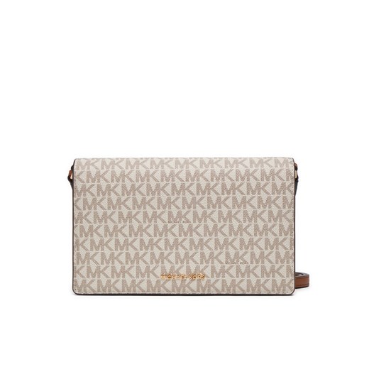 Torebka MICHAEL Michael Kors Jet Set 32T4GJ6C6B Beżowy ze sklepu eobuwie.pl w kategorii Listonoszki - zdjęcie 182100889