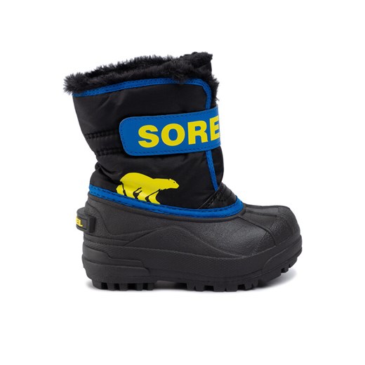 Śniegowce Sorel Snow Commander NC1960 Czarny ze sklepu eobuwie.pl w kategorii Buty zimowe dziecięce - zdjęcie 182100926