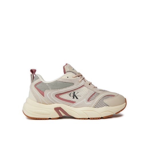 Sneakersy Calvin Klein Jeans Retro Tennis Su-Mesh Wn YW0YW00891 Beżowy 41 eobuwie.pl