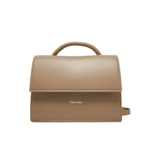 Torebka Calvin Klein Ck Linn Top Handle Crossbody K60K613162 Beżowy ze sklepu eobuwie.pl w kategorii Torebki damskie - zdjęcie 182101269
