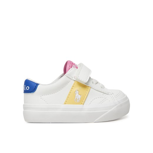 Sneakersy Polo Ralph Lauren Ryley Ps RL02360102 Biały ze sklepu eobuwie.pl w kategorii Buty sportowe dziecięce - zdjęcie 182101277