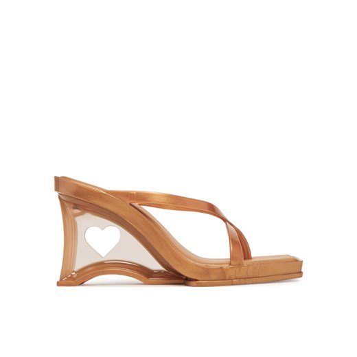 Japonki Melissa Melissa Glass Heel Ad 35801 Złoty ze sklepu eobuwie.pl w kategorii Klapki damskie - zdjęcie 182101369