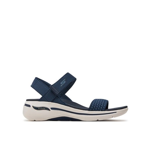 Sandały Skechers Go Walk Arch Fit Sandal-Polished 140264/NVY Granatowy ze sklepu eobuwie.pl w kategorii Sandały damskie - zdjęcie 182101387