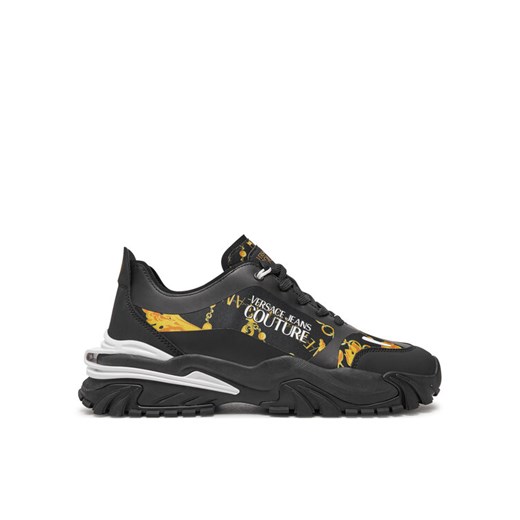 Sneakersy Versace Jeans Couture 77YA3SIB ZS891 Czarny ze sklepu eobuwie.pl w kategorii Buty sportowe męskie - zdjęcie 182101388