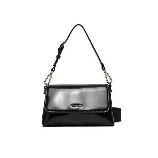 Torebka Calvin Klein Ck Must Dbl Strap Mini Bag_Shiny K60K612772 Czarny ze sklepu eobuwie.pl w kategorii Torebki damskie - zdjęcie 182101538