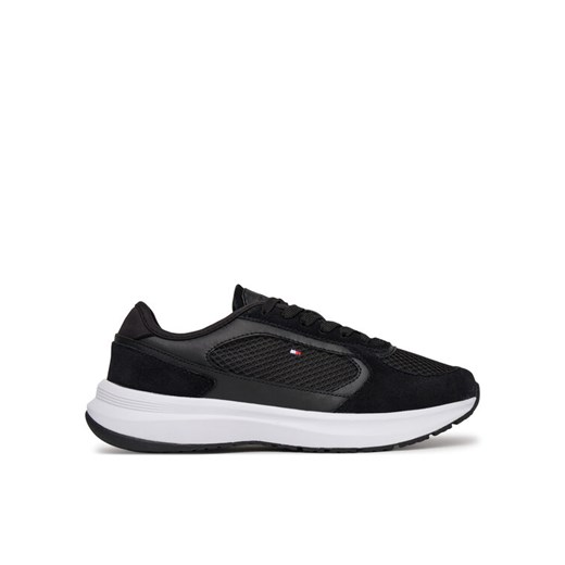 Sneakersy Tommy Hilfiger Sporty Runner FW0FW08644 Czarny ze sklepu eobuwie.pl w kategorii Buty sportowe damskie - zdjęcie 182101737