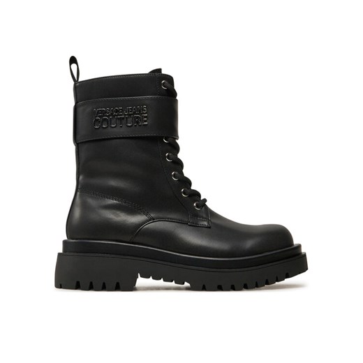 Trapery Versace Jeans Couture Drew 77VA3S64 Czarny ze sklepu eobuwie.pl w kategorii Workery damskie - zdjęcie 182101819