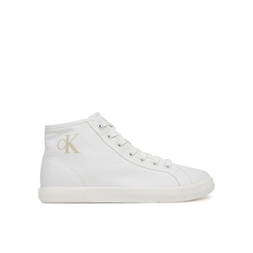 Sneakersy Calvin Klein Jeans Ess Vulc Mid Cv Mg Wn YW0YW01761 Biały ze sklepu eobuwie.pl w kategorii Trampki damskie - zdjęcie 182101846