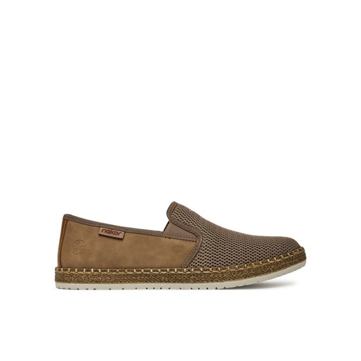 Espadryle Rieker B5265-65 Beżowy ze sklepu eobuwie.pl w kategorii Półbuty męskie - zdjęcie 182102027