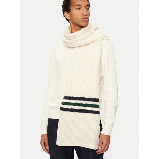 Szalik Tommy Hilfiger AM0AM12831 Écru ze sklepu eobuwie.pl w kategorii Szaliki męskie - zdjęcie 182102249