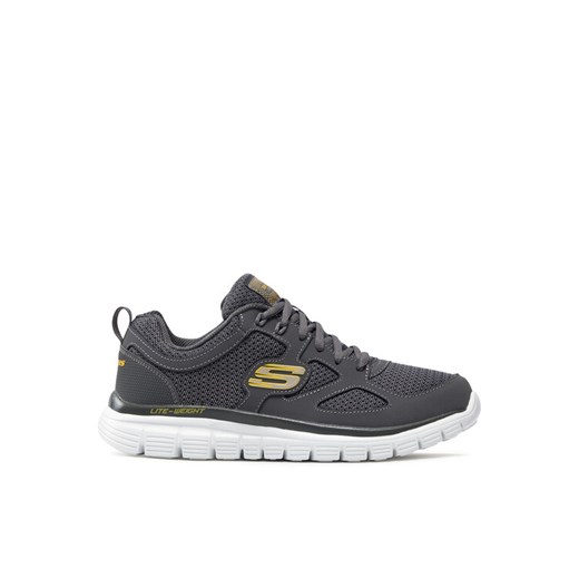 Sneakersy Skechers Agoura 52635/CHAR Szary ze sklepu eobuwie.pl w kategorii Buty sportowe męskie - zdjęcie 182102328