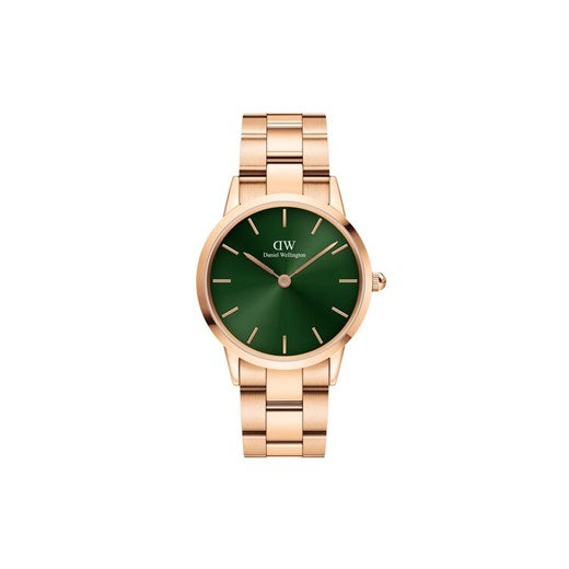 Zegarek Daniel Wellington iconic Emerald DW00100419 Złoty ze sklepu eobuwie.pl w kategorii Zegarki - zdjęcie 182102377