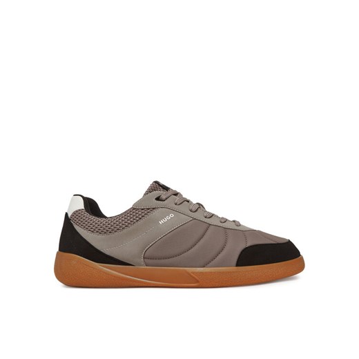 Sneakersy HUGO Riven Tenn 50541723 Beżowy ze sklepu eobuwie.pl w kategorii Buty sportowe męskie - zdjęcie 182102406