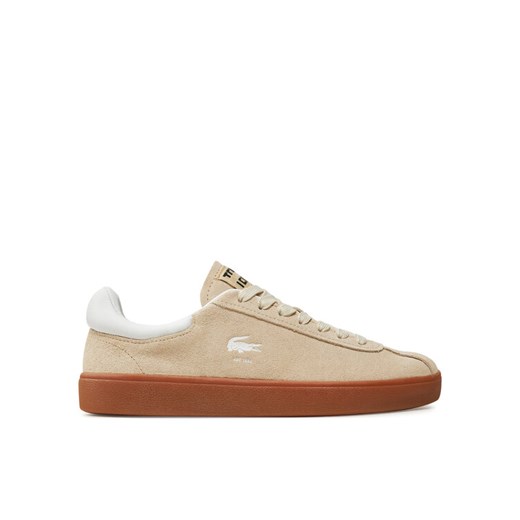 Sneakersy Lacoste Baseshot 7-48SFA0010 Beżowy ze sklepu eobuwie.pl w kategorii Trampki damskie - zdjęcie 182102407