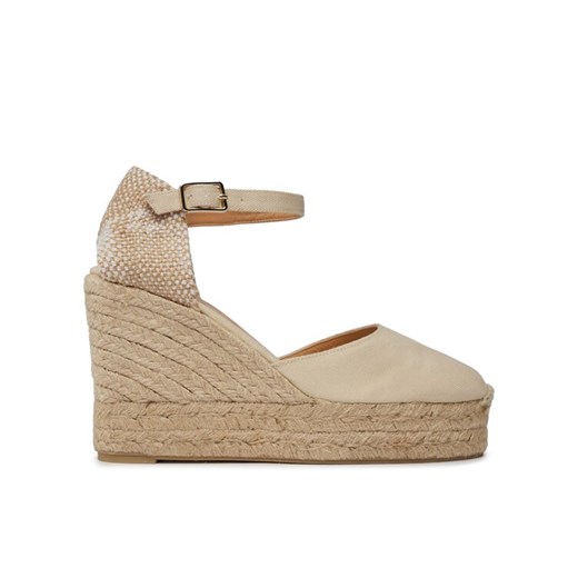 Espadryle Castañer Carol/8ED/001 20975-203 Beżowy ze sklepu eobuwie.pl w kategorii Espadryle damskie - zdjęcie 182102638