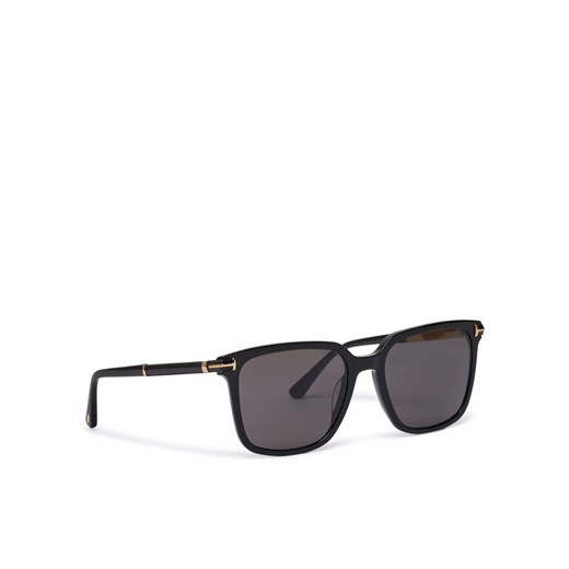Okulary przeciwsłoneczne Tom Ford Jochem FT1183 01A Czarny ze sklepu eobuwie.pl w kategorii Okulary przeciwsłoneczne męskie - zdjęcie 182102687