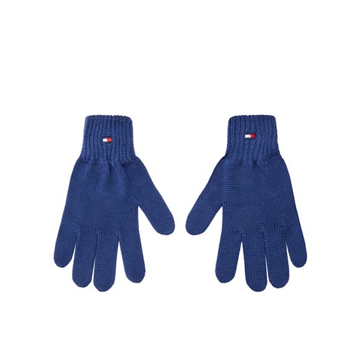Rękawiczki dziecięce Tommy Hilfiger Small Flag AU0AU01657 Niebieski ze sklepu eobuwie.pl w kategorii Rękawiczki dziecięce - zdjęcie 182102689