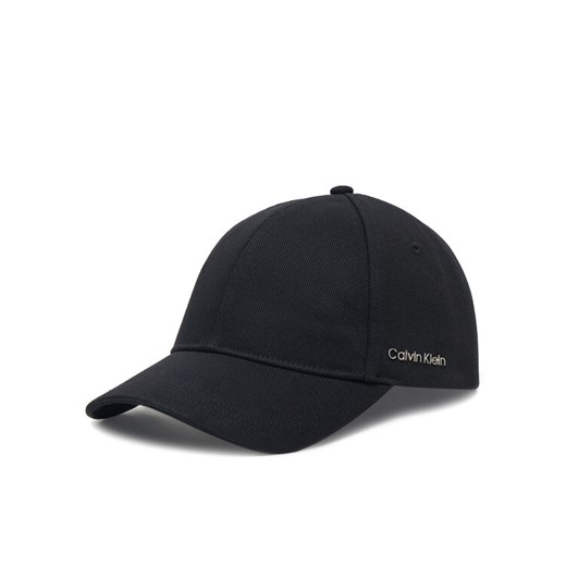 Czapka z daszkiem Calvin Klein Cotton Twill Cap K60K612910 Czarny ze sklepu eobuwie.pl w kategorii Czapki z daszkiem damskie - zdjęcie 182102725