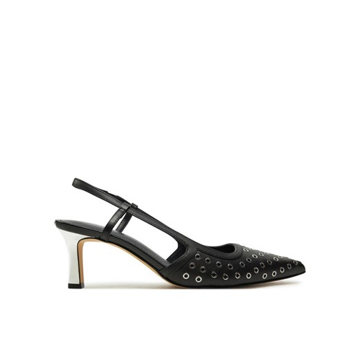 Sandały MICHAEL Michael Kors Alora Mid Sling 40R5ALMP3L Czarny ze sklepu eobuwie.pl w kategorii Sandały damskie - zdjęcie 182103096