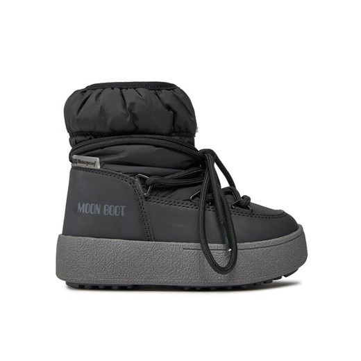 Śniegowce Moon Boot Jtrack Low Nylon Wp 34300300001 Czarny ze sklepu eobuwie.pl w kategorii Buty zimowe dziecięce - zdjęcie 182103135