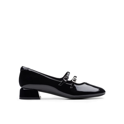 Baleriny Clarks Daiss 30 Shine 26174712 Czarny ze sklepu eobuwie.pl w kategorii Balerinki - zdjęcie 182103167