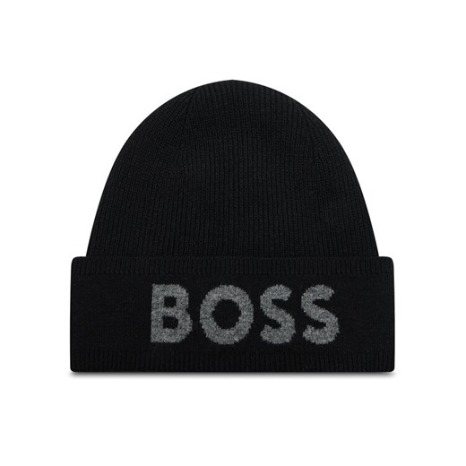 Czapka Boss Ellio 50524348 Czarny ze sklepu eobuwie.pl w kategorii Czapki zimowe męskie - zdjęcie 182103348