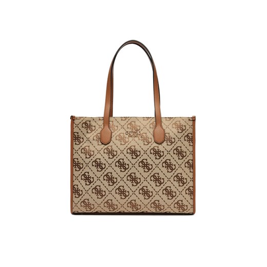 Torebka Guess HWJO86 65240 Brązowy ze sklepu eobuwie.pl w kategorii Torby Shopper bag - zdjęcie 182103378