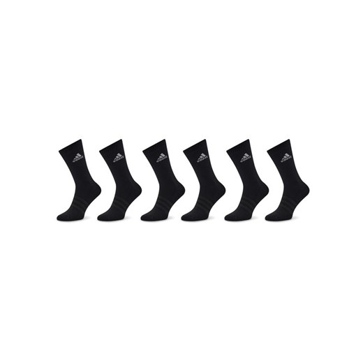 Skarpety wysokie unisex adidas Cushioned Sportswear Crew Socks 6 Pairs IC1316 Czarny ze sklepu eobuwie.pl w kategorii Skarpetki męskie - zdjęcie 182103386