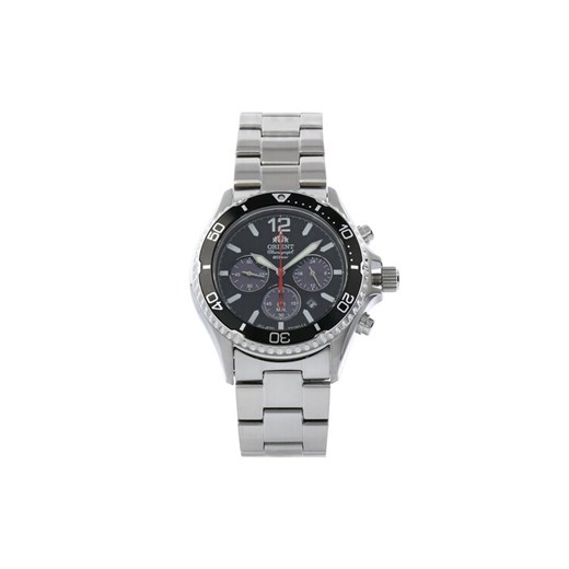Zegarek Orient Mako Solar RA-TX0202B10B Srebrny ze sklepu eobuwie.pl w kategorii Zegarki - zdjęcie 182103447