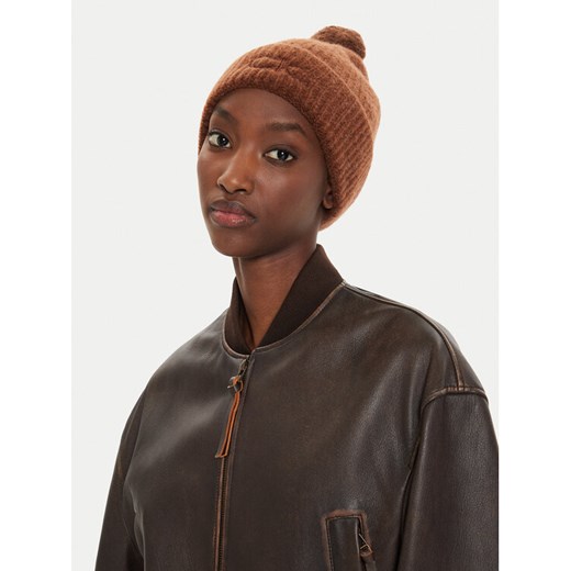 Czapka Calvin Klein Embroidery Airy K60K612586 Brązowy ze sklepu eobuwie.pl w kategorii Czapki zimowe damskie - zdjęcie 182103497